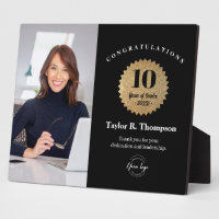 Custom Employee Recognition Photo 10 Year service 