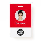 Custom Employee Round Photo Logo Name