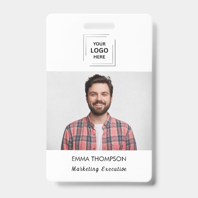 Custom Employee Staff Identity Design Badge (Front)