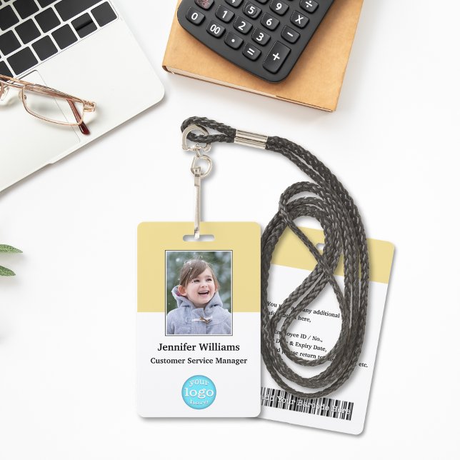 Custom Employee Staff Logo Barcode Name Photo ID Badge (Custom Employee Staff Logo Barcode Name Photo ID Badge)