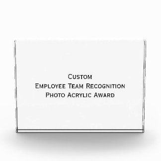 Custom Employee Team Photo Acrylic Block Award