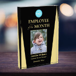 Custom Employee Team Photo Company Logo Gold Black Acrylic Award<br><div class="desc">Create your own custom, personalized, beautiful, modern, elegant, professional, high quality, black and faux gold, business corporate office / sports / team, best employee / team / top performers / winners / achievers performance / achievement recognition employee appreciation, photo name logo acrylic block award. To personalize, enter the name of...</div>