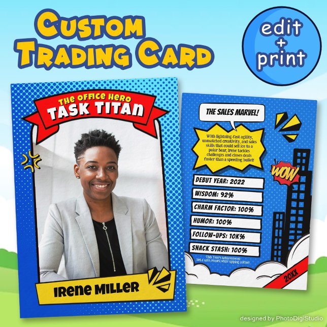 Custom Employee Trading Card Appreciation Gift (Custom Employee Trading Card Appreciation Gift)