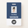 Custom Employee Vaccine Pass Photo Qr Code Logo Badge