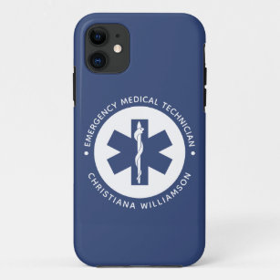 Custom EMT Symbol Emergency Medical Technician iPhone 11 Case
