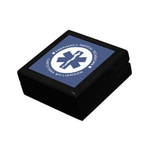 Custom EMT Symbol Emergency Medical Technician Gift Box