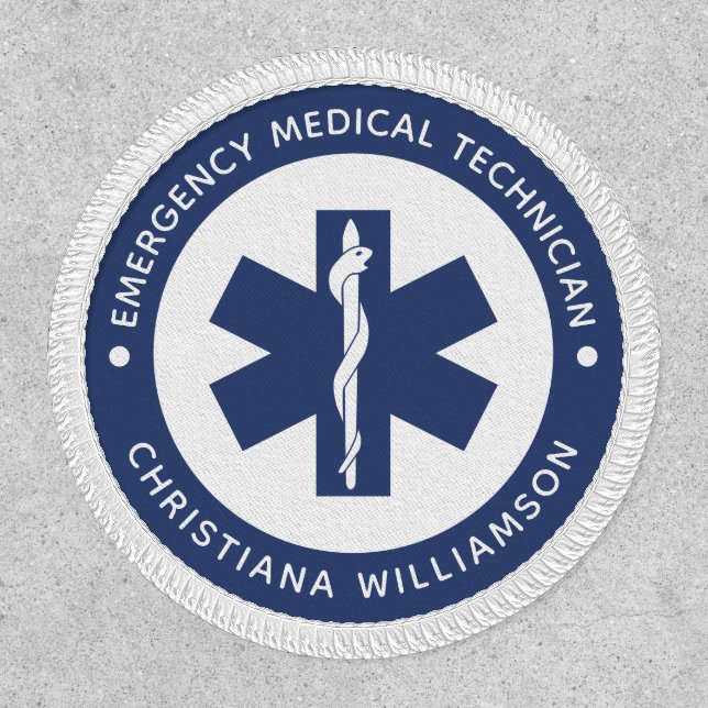 Custom EMT Symbol Emergency Medical Technician Patch (Front)