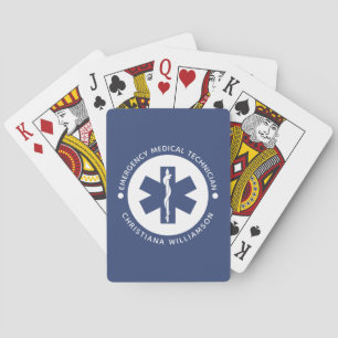 Custom EMT Symbol Emergency Medical Technician Poker Cards
