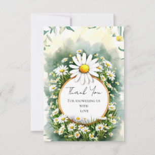 Custom Enchanted Daisy Baby Shower Thank You Card