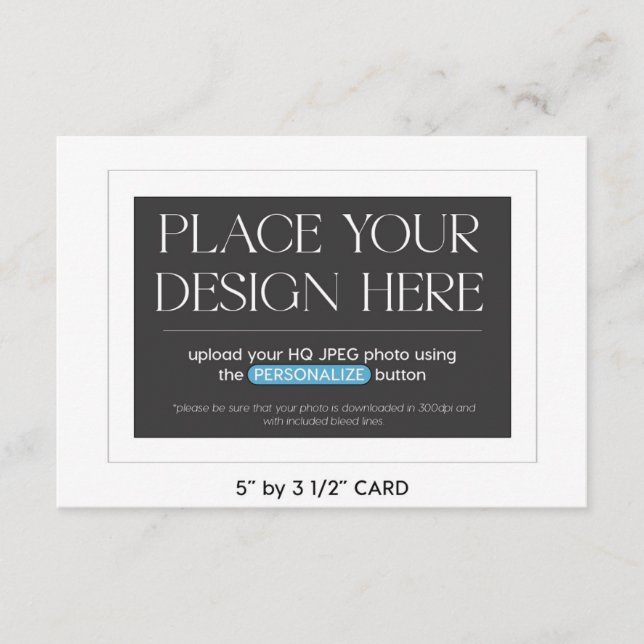 Custom Enclosure Card - 5 by 3.5 inches (Front)