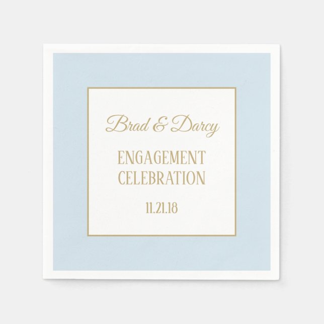 Custom Engagement CELEBRATION napkins (Front)