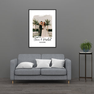 Custom Engagement Couple Portrait, Wedding Gift Framed Art