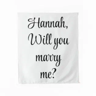 Custom Engagement Personalized Will you marry me Tapestry