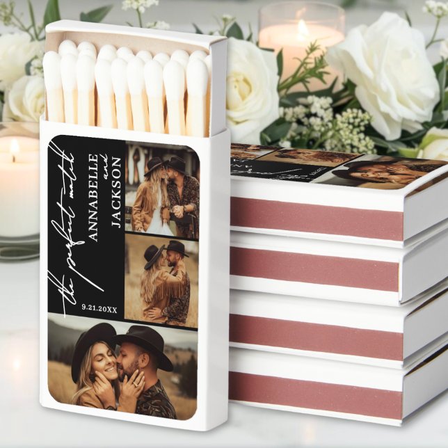 Custom Engagement Wedding Photo Matchboxes (Create Your Own Photo Matchboxes)