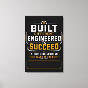 Custom Engineering Graduate 2026 Gift Canvas Print