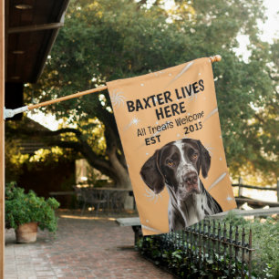 Custom English Pointer House Flag