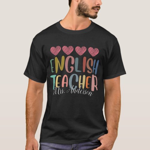Custom English Teacher T_Shirt