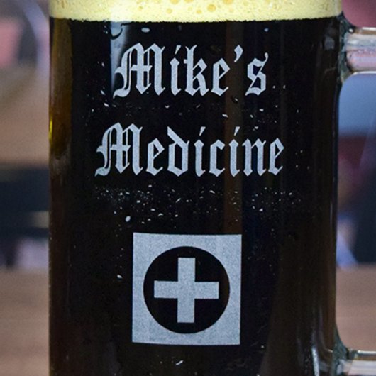 Custom Engraved Beer Stein (Detail)