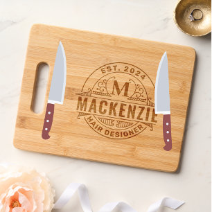 Custom Engraved  Family Monogram Personalized Cutting Board