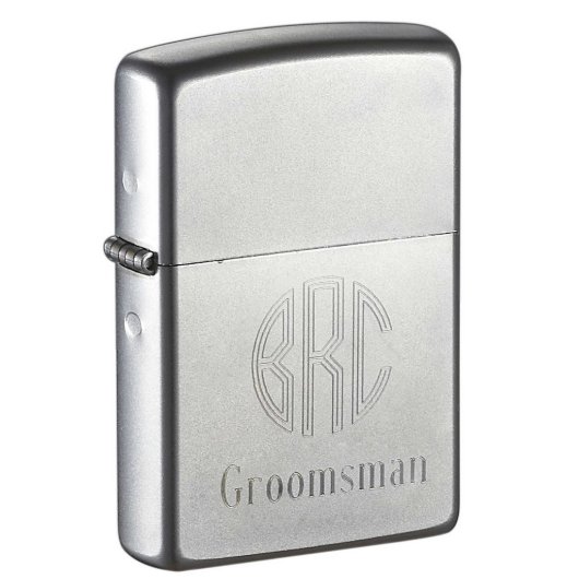 Custom Engraved Groomsman Zippo Lighter (Engraved)