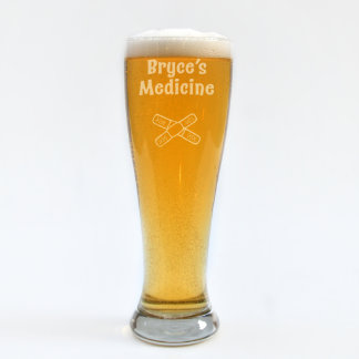 Custom Engraved Medicine Pilsner Glass