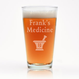 Custom Engraved Medicine Pint Glass