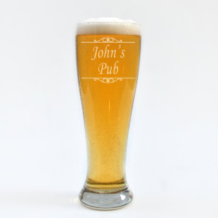 Custom Engraved Personal Bar Pilsner Glass