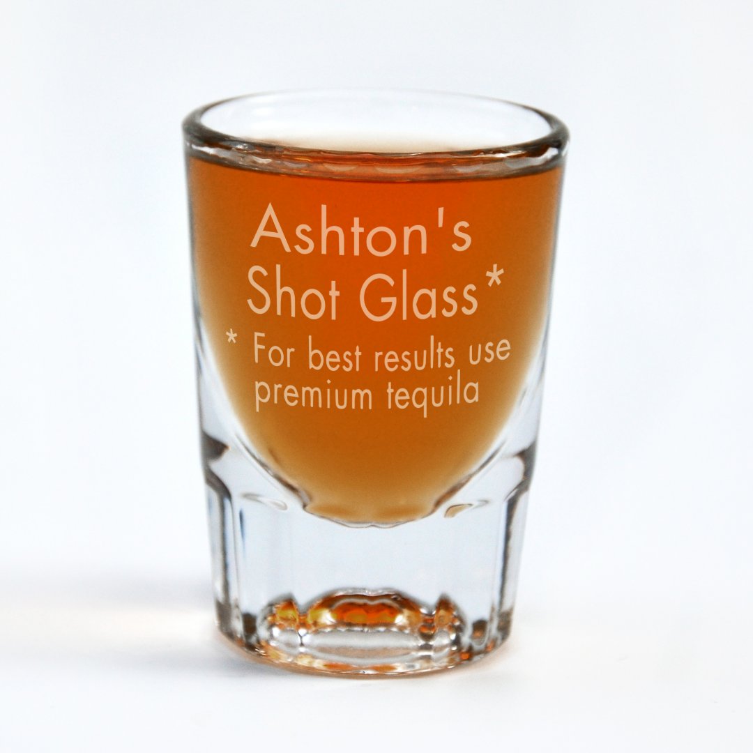 Custom Engraved Premium Tequila Shot Glass Zazzle