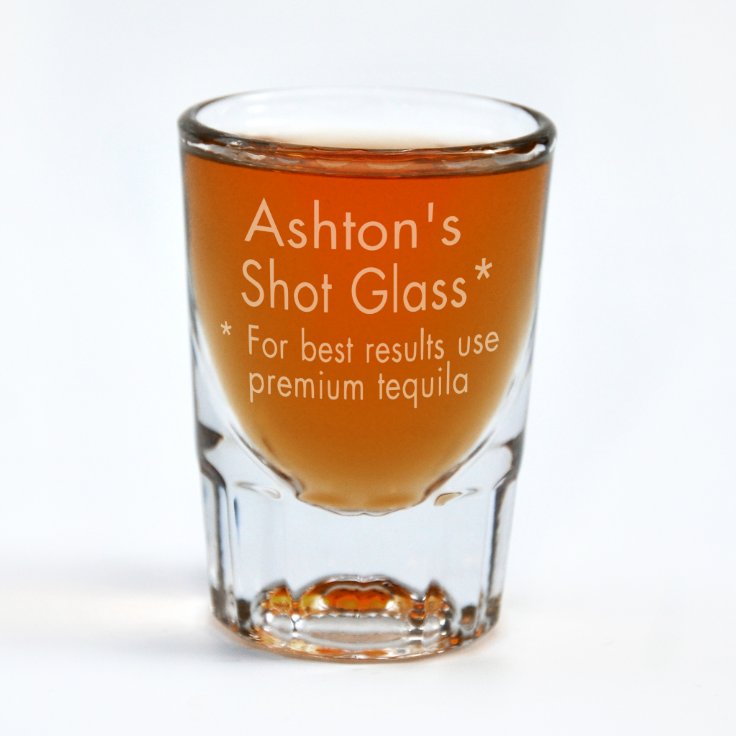 Custom Engraved Premium Tequila Shot Glass Zazzle