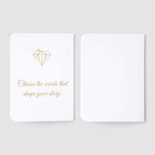 Custom "Enough" Gold Foil Pocket Journal