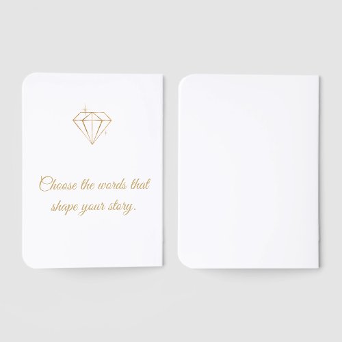Custom "Enough" Gold Foil Pocket Journal