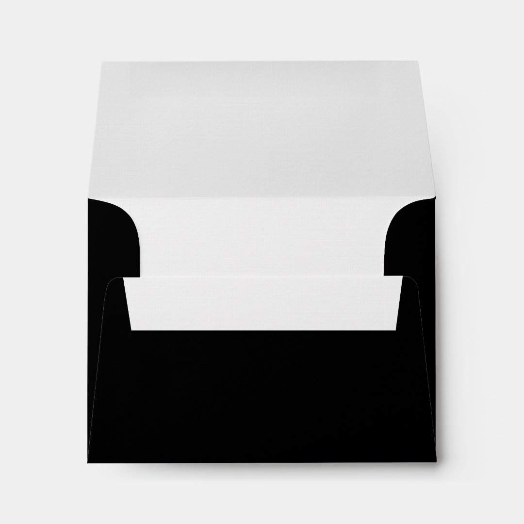 Custom Envelope - (3.5x5) Black | Zazzle