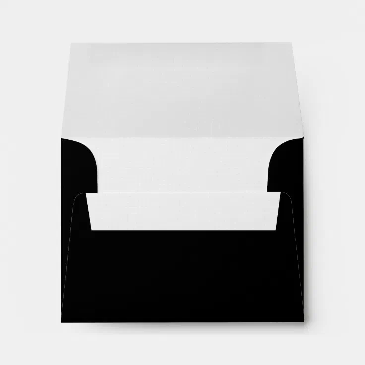 Custom Envelope (3.5x5) Black Zazzle