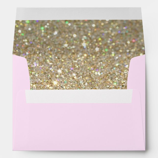 Custom Envelope - (5x7) Pink Fab (Back (Bottom))