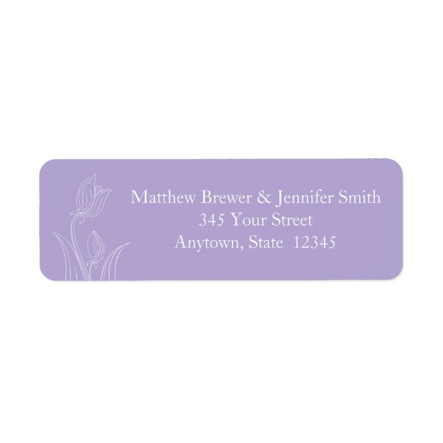 Custom Envelope Return Address Label Stickers (Front)