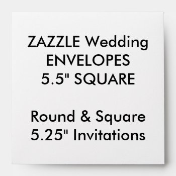 Custom Envelopes 5.25" Square Invitations by TheWeddingCollection at Zazzle
