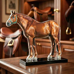 Custom Equestrian Acrylic Photo Stand Cutout
