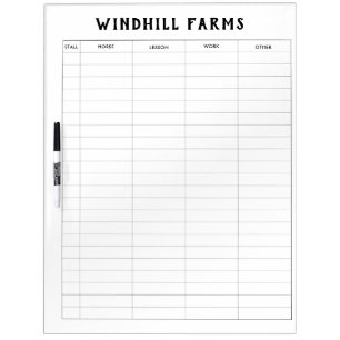 Custom Equestrian Horse Barn Stable Board