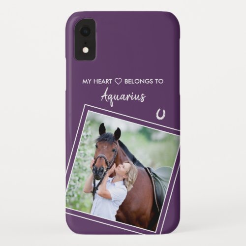 Custom Equestrian Horse Photo iPhone XR Case