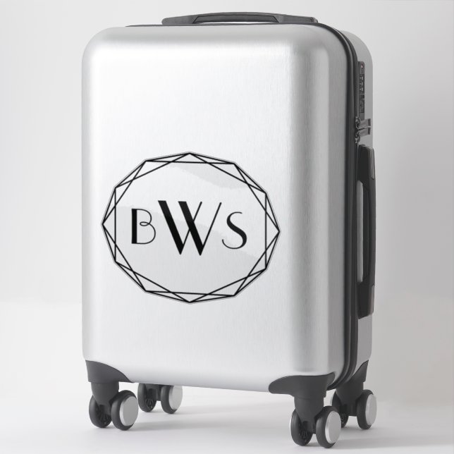 Custom Equestrian Monogram Horse Tack Trunk Sticker (Suitcase)