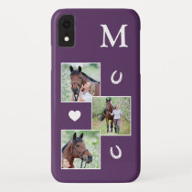 Custom Equestrian Photo Collage Horse iPhone XR Case