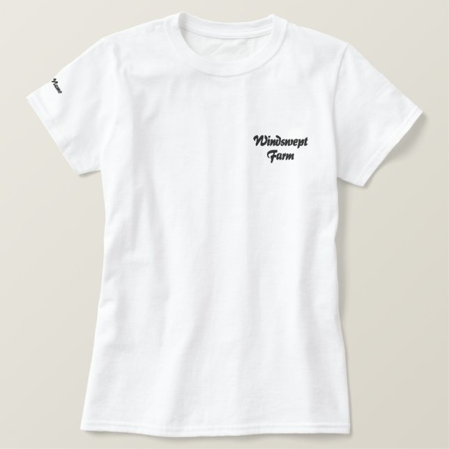 Custom Equestrian Stable/Riding Team  Embroidered Shirt (Design Front)