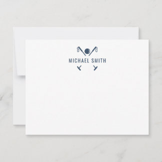 Custom Equestrian Stationery Polo Note Card