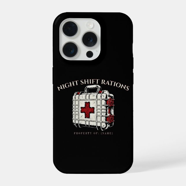 Custom ER Nurse Mom Tactical Medkit Lunch Cooler iPhone Case (Back)
