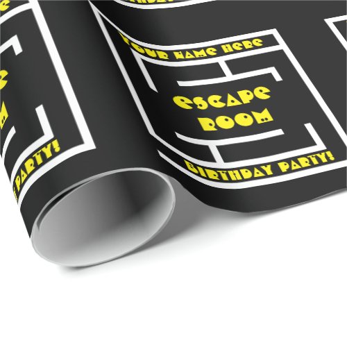 Custom Escape Room Birthday party Wrapping Paper