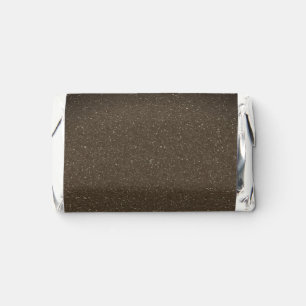 Custom Espresso Brown Sparkle Mini Wrappers Hershey's Miniatures