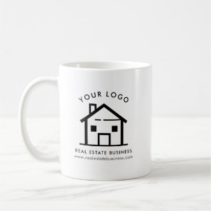 Custom Estate Agent Business Logo Promotional Swag Coffee Mug