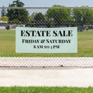 Custom Estate Sale Banner