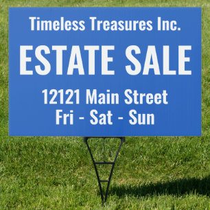 Custom Estate Sale Sign