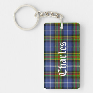 Custom Estes Family Tartan Plaid Key Chain